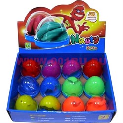 Жвачка для рук оптом Nauty Putty 6 цветов, цена за 12 шт/уп - фото 101707