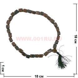 Четки из граненного обсидиана коричневые - фото 102835