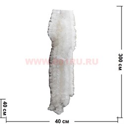 Мишура белая 3 м 10 шт/уп (цена за упаковку) - фото 102881