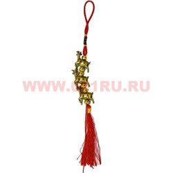Подвеска 3 козы под бронзу цена за 10 шт - фото 103870