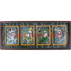 Зажигалка бензиновая "Девушки демоны" цена за 4 шт - фото 104296