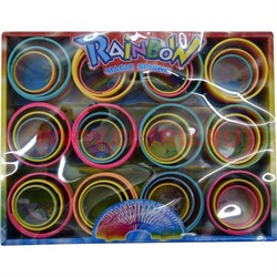 Игрушка «радуга тройная» 3 размера 12 шт/уп - фото 104735