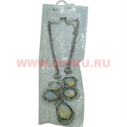 Колье "Пять капель" с перламутром в ассортименте - фото 105265