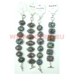 Браслет "Fashion Jewerly" перламутр узкий 20-23 см в ассортименте - фото 105327