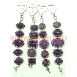 Браслет "Fashion Jewerly" под аметист 19-20 см в ассортименте - фото 105390