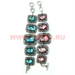 Браслет "Fashion Jewerly" под кристалл 19-20 см в ассортименте - фото 105470