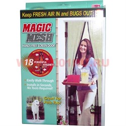 Сетка москитная Magic Mesh 100х220 см 18 магнитов (без магнитной ленты) - фото 105476