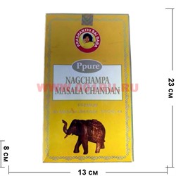 Благовония Ppure Nagchampa Masala Chandan 15 гр, цена за 12 штук - фото 109961