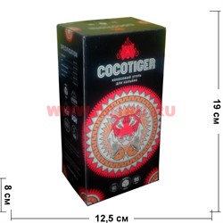 Уголь для кальяна CocoTiger 96 шт 1 кг кокосовый - фото 110363