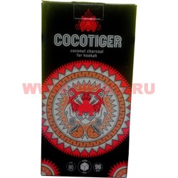 Уголь для кальяна CocoTiger 96 шт 1 кг кокосовый - фото 110365