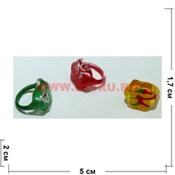 Игрушка для капсул (HR-269B) кольца пластиковые 100 шт/уп - фото 111077