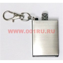 Зажигалка бензиновая «спичка» прямоугольная 20 шт/уп с карабином - фото 111861