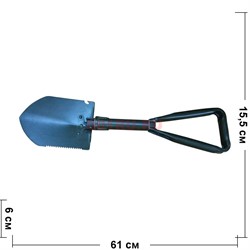 Лопатка туристическая в чехле 61 см 24 шт/кор - фото 115980