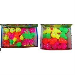 Игрушка ежик пищащая в ассортименте 12 шт/уп - фото 117535
