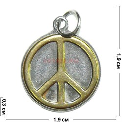 Амулет индийский «знак мира» цветной - фото 119802