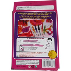 Фломастеры аэрографы Blowpens 6 шт с трафаретом - фото 128358