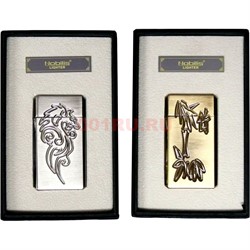 Зажигалка газовая турбо «Nobilis» 2 цвета (рисунки, узоры) - фото 128431