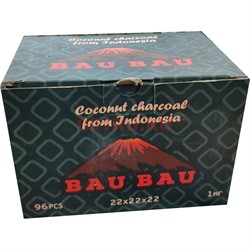 Кокосовый уголь для кальяна Bau Bau 96 кубиков 22x22 мм 1 кг - фото 129147