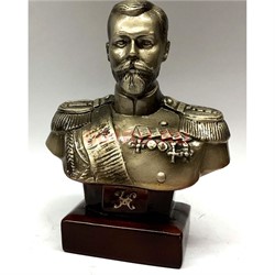 Бюст Николая II 13 см - фото 129530