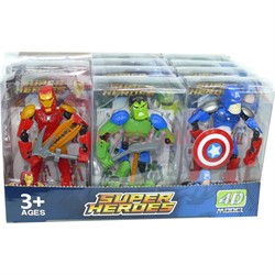 Игрушка Super Heroes 15 см 12 шт/уп - фото 132250