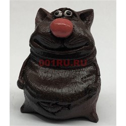 Кошка (25) коричневая из полистоуна 5,5 см - фото 135580