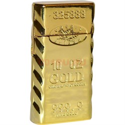 Зажигалка Слиток золота 10 унций газовая кременевая - фото 136500