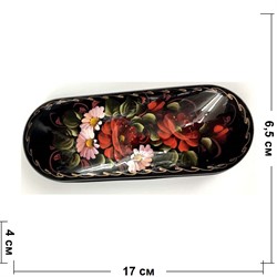 Футляр для очков (MS-206) металлический «Цветы» - фото 137536