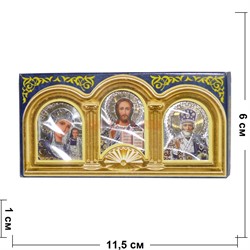 Амулет триптих иконка в упаковке 10 шт с липучкой - фото 137758