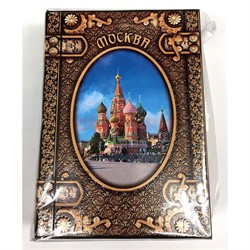 Шкатулка деревянная "Москва" в ассортименте - фото 137838