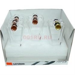 Трубка стеклянная двойная D&K 14 см длина (8327) - фото 139052
