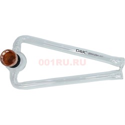 Трубка стеклянная двойная D&K 14 см длина (8327) - фото 139055