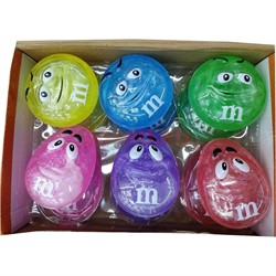 Лизун мялка M&M's прозрачный 12 шт/уп новая серия - фото 140729