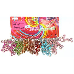 Брелок сердце (HK-5) цветное Love 120 шт/уп - фото 144479