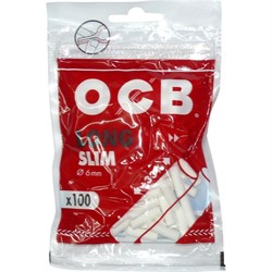 Фильтры сигаретные OCB Long Slim 100 шт 6 мм диаметр - фото 144944