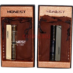 Зажигалка газовая Honest с прозрачным окошком турбо - фото 146811
