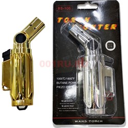 Горелка газовая Torch Lighter BS-106 металлическая 5 цветов - фото 147079