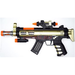 Автомат игрушечный (№3802) 32 см свет звук - фото 147783