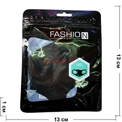 Маска черная Fashion Mask 20 шт/уп - фото 147895