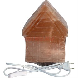 Лампа солевая "домик" большая 23 см с зарядкой USB - фото 148488