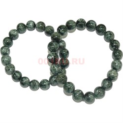 Браслет из серафинита (клинохлор) 12 мм - фото 149453