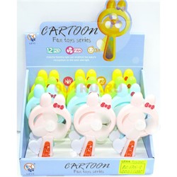 Игрушка ручной (FAN-9) вентилятор с бантиком 12 шт/уп - фото 150665