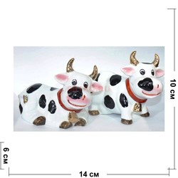 Фигурки Бык (KL-3021) из фарфора Символ 2021 года 36 шт/кор - фото 153720