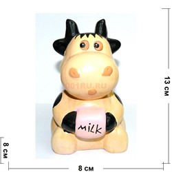 Бык Символ 2021 года копилка milk 13 см - фото 154514