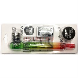 Трубка курительная D&K (8328FC) цветная стеклянная - фото 154753