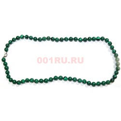 Бусы 10 мм из малахита 46 см - фото 158496