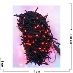 Гирлянда новогодняя LED красная 10 м - фото 160798