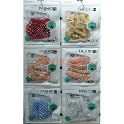Маска защитная Fashion Mask со стразами и плетением (R-006) расцветки в ассортименте - фото 162929