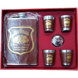 Набор с флягой 8-9 унций «Jim Beam» + 4 стаканчика (D-1708) - фото 163105