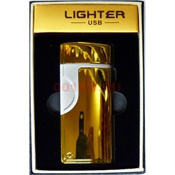 Зажигалка USB разрядная Lighter цвета в ассортименте - фото 168485