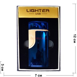 Зажигалка USB разрядная Lighter цвета в ассортименте - фото 168486
